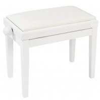 Kinsman KPB03PWH Polished White Adjustable Height Piano Stool Kinsman KPB03PWH Polished White Adjustable Height Piano Stool